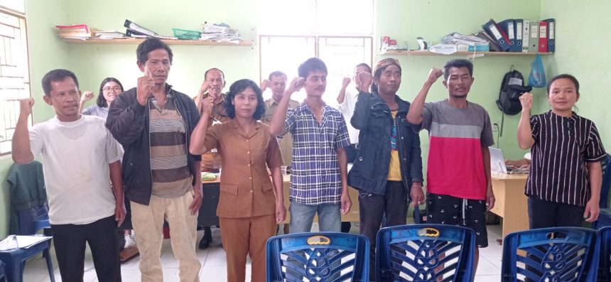 Musyawarah Desa Pembentukan Panitia Pemilihan Kepala Desa Tangga Batu II Kecamatan Parmaksian