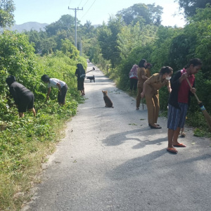 Gotong Royong Desa Jonggi Manulus