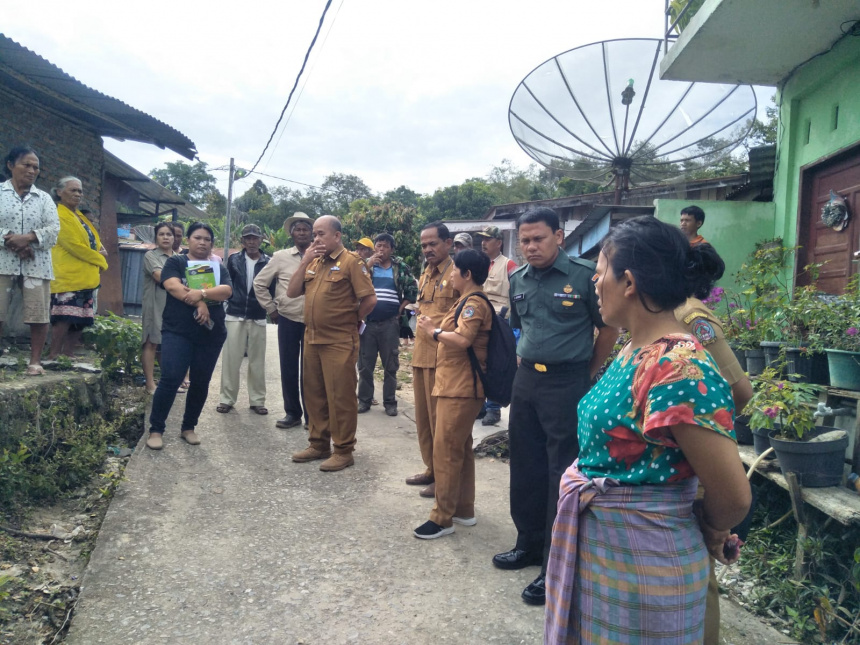 Monitoring Keamanan dan Ketertiban dalam rangka mendampingi Pemerintah Desa Pangombusan terkait adanya masalah tanah warga di Lumban Sihole