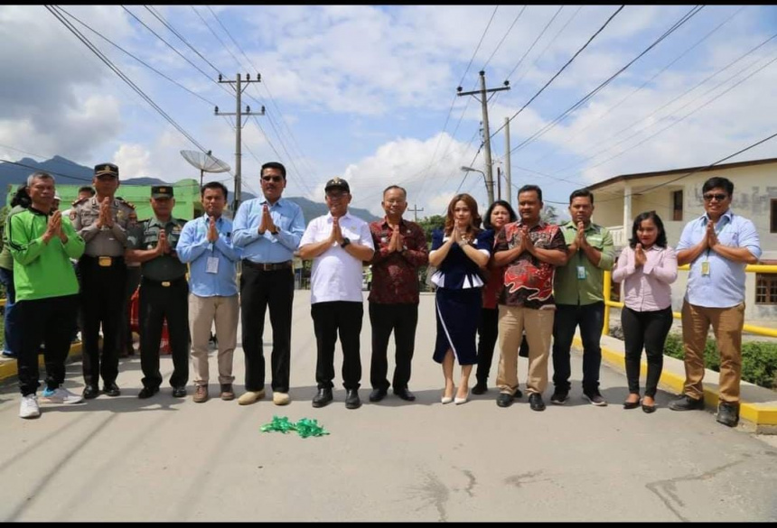 Peresmian dan  Serah Terima Jembatan Aek Mandosi IV Tanjung Pasir Desa Lumban Manurung Kecamatan  Parmaksian