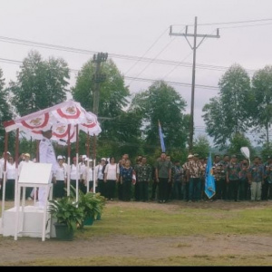 Upacara Peringatan HUT ke 78 Proklamasi Kemerdekaan RI di Kecamatan Parmaksian Kabupaten Toba