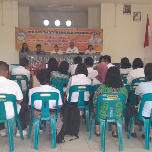 Rapat Pendataan Data Fakir Miskin Cakupan Daerah di Kecamatan Parmaksian dan Kecamatan Pintu Pohan Meranti