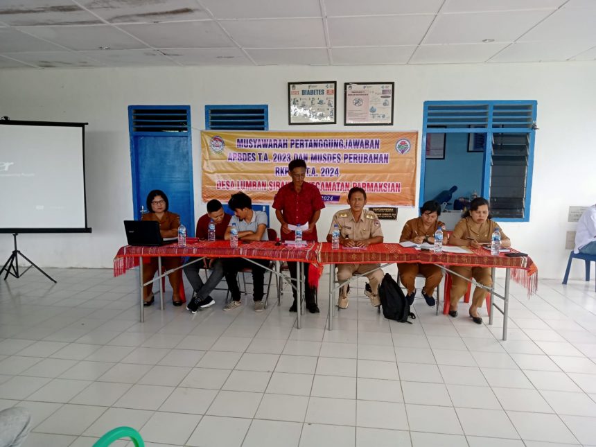 Musyawarah PertanggungJawaban APBDes TA.2023, Perubahan RKPDes TA. 2024 dan Pembentukan Tim Penyusun RPJMDes di desa Bius Gu Barat