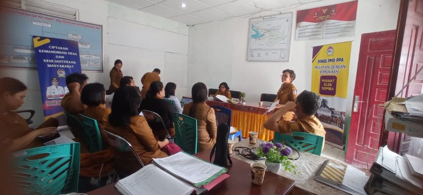 Rapat Koordinasi di Kantor Dinas PMDPPA Kabupaten Toba