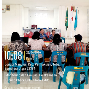 Monitoring dan Evaluasi Pelaksanaan Ground Check PBI JK-Non Aktif Tahap I